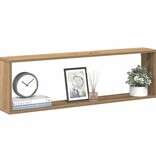 VidaXL Wandschappen kubus 2st 100x15x30cm bewerkt hout artisanaaleiken