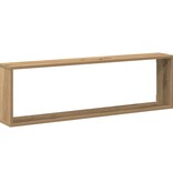 VidaXL Wandschappen kubus 2st 100x15x30cm bewerkt hout artisanaaleiken