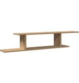 VidaXL Tv-wandschap 125x18x23 cm bewerkt hout artisanaal eikenkleurig