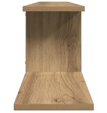 VidaXL Tv-wandschap 125x18x23 cm bewerkt hout artisanaal eikenkleurig