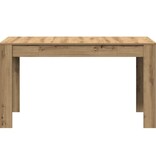 VidaXL Eettafel 140x74,5x76 cm bewerkt hout artisanaal eikenkleurig