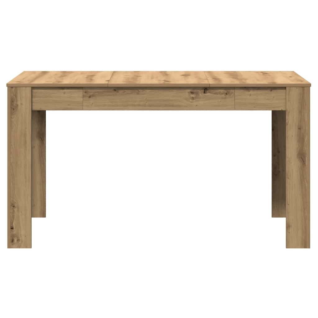 VidaXL Eettafel 140x74,5x76 cm bewerkt hout artisanaal eikenkleurig