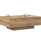 VidaXL Salontafel 90x60x31 cm bewerkt hout artisanaal eikenkleurig