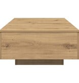 VidaXL Salontafel 90x60x31 cm bewerkt hout artisanaal eikenkleurig
