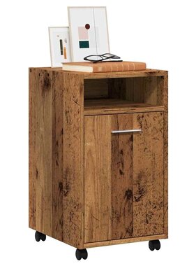 VidaXL Kast met wielen 33x38x60 cm bewerkt hout oud houtkleurig