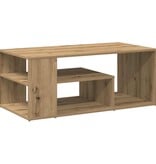 VidaXL Salontafel 100x50x40 cm bewerkt hout artisanaal eikenkleurig