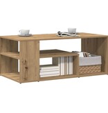 VidaXL Salontafel 100x50x40 cm bewerkt hout artisanaal eikenkleurig