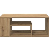 VidaXL Salontafel 100x50x40 cm bewerkt hout artisanaal eikenkleurig