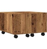 VidaXL Salontafel 60x60x38 cm bewerkt hout oud houtkleurig