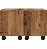 VidaXL Salontafel 60x60x38 cm bewerkt hout oud houtkleurig