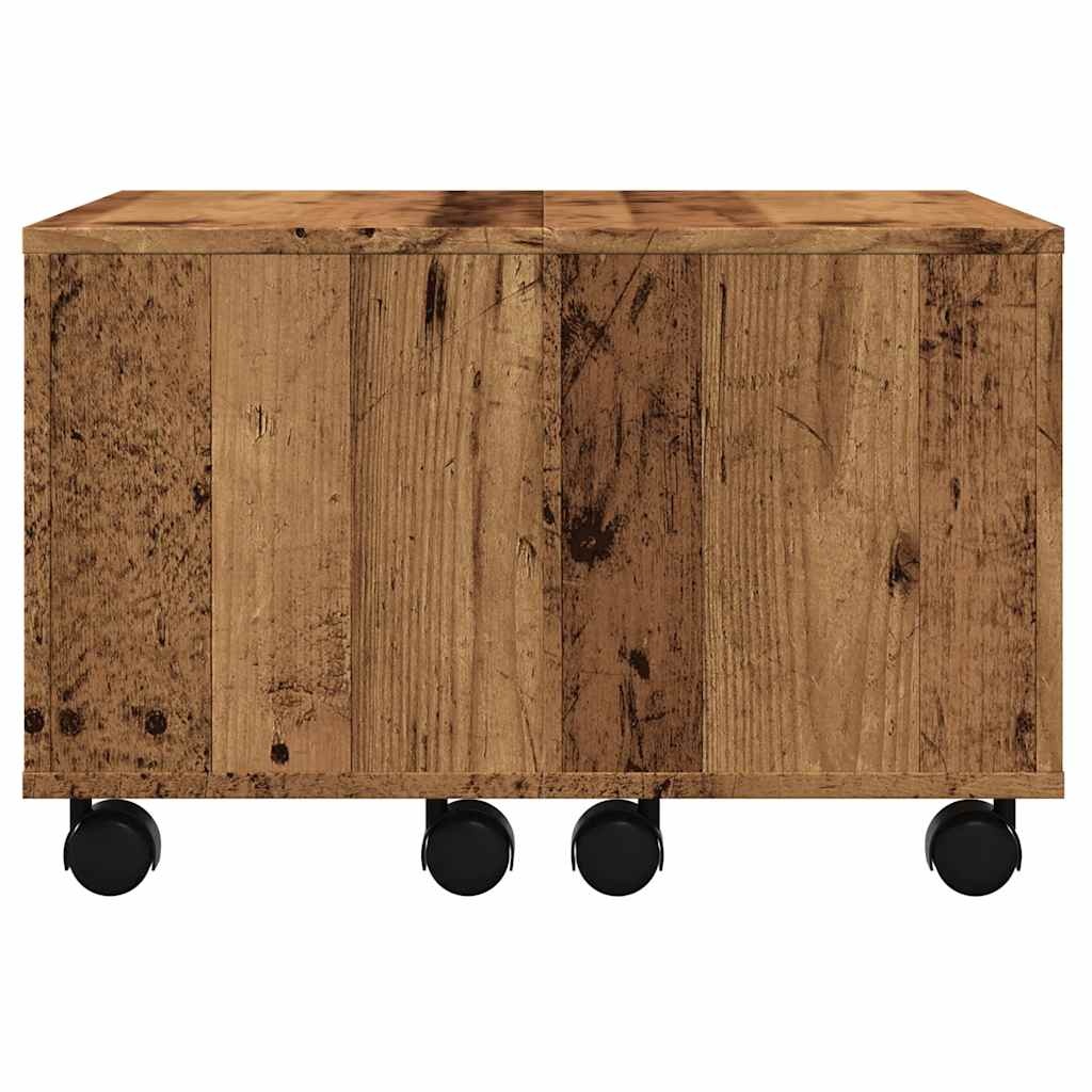 VidaXL Salontafel 60x60x38 cm bewerkt hout oud houtkleurig