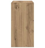 VidaXL Bijzettafel 50x26x50 cm bewerkt hout artisanaal eikenkleurig
