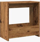 VidaXL Bijzettafel 50x26x50 cm bewerkt hout oud houtkleurig
