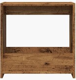 VidaXL Bijzettafel 50x26x50 cm bewerkt hout oud houtkleurig