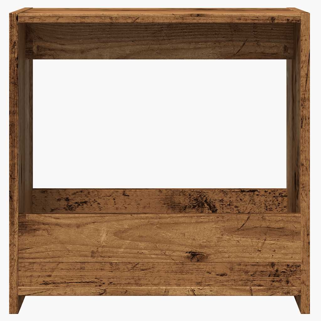 VidaXL Bijzettafel 50x26x50 cm bewerkt hout oud houtkleurig
