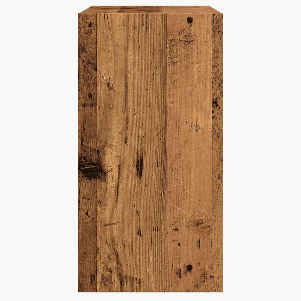 VidaXL Bijzettafel 50x26x50 cm bewerkt hout oud houtkleurig