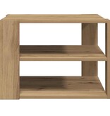 VidaXL Salontafel 58x58x40 cm bewerkt hout artisanaal eikenkleurig