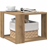 VidaXL Salontafel 40x40x30 cm bewerkt hout artisanaal eikenkleur