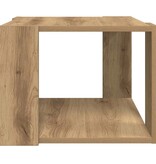 VidaXL Salontafel 40x40x30 cm bewerkt hout artisanaal eikenkleur