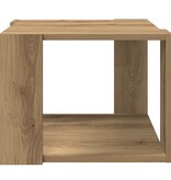 VidaXL Salontafel 40x40x30 cm bewerkt hout artisanaal eikenkleur