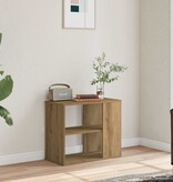 VidaXL Bijzetkast 60x30x50 cm bewerkt hout artisanaal eikenkleur