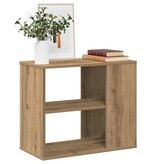 VidaXL Bijzetkast 60x30x50 cm bewerkt hout artisanaal eikenkleur