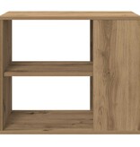 VidaXL Bijzetkast 60x30x50 cm bewerkt hout artisanaal eikenkleur