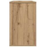 VidaXL Bijzetkast 60x30x50 cm bewerkt hout artisanaal eikenkleur