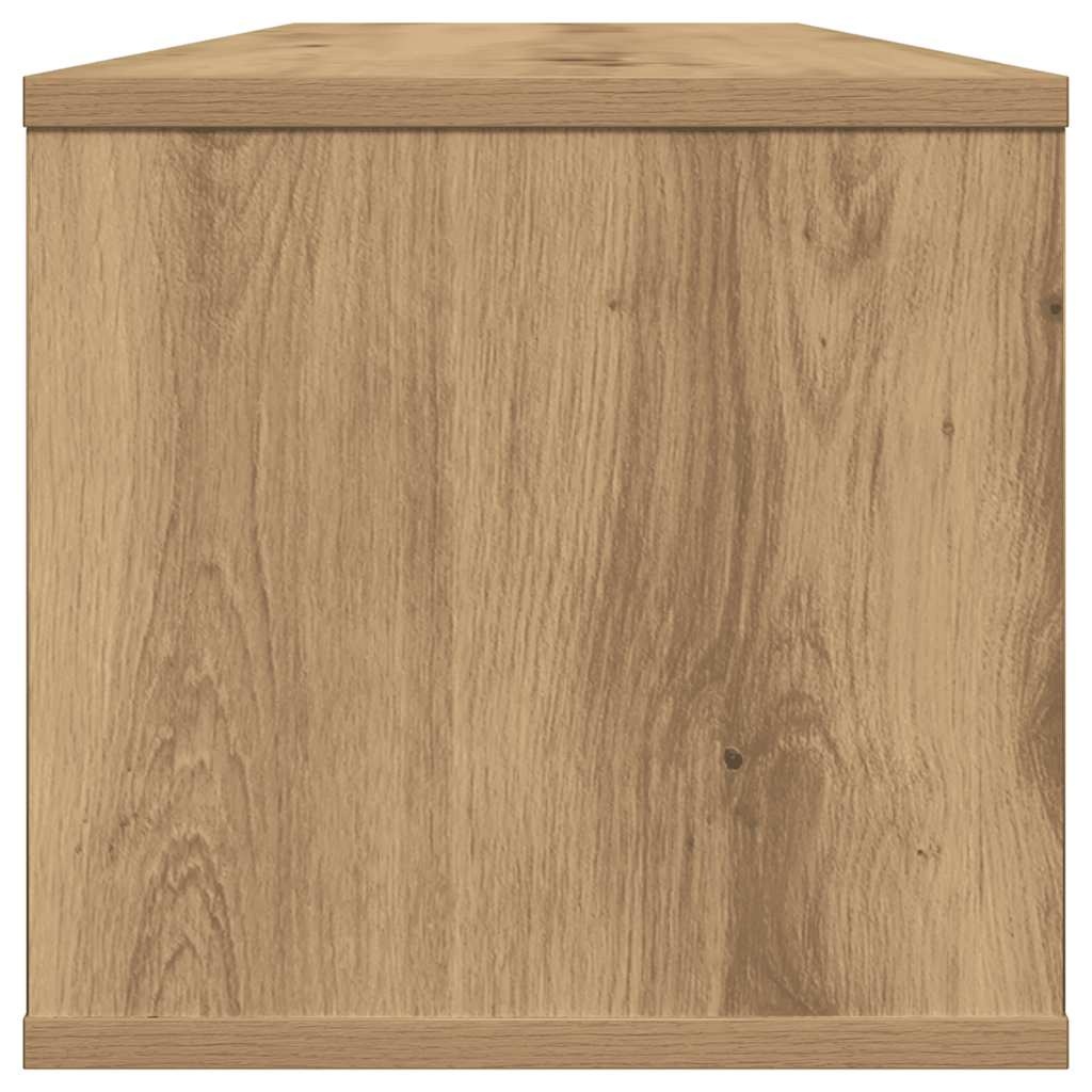 VidaXL Wandkast 101x30x29 cm bewerkt hout artisanaal eikenkleurig