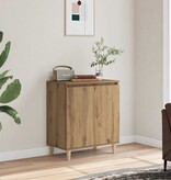 VidaXL Dressoir 60x35x70 cm bewerkt hout artisanaal eikenkleur