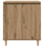 VidaXL Dressoir 60x35x70 cm bewerkt hout artisanaal eikenkleur