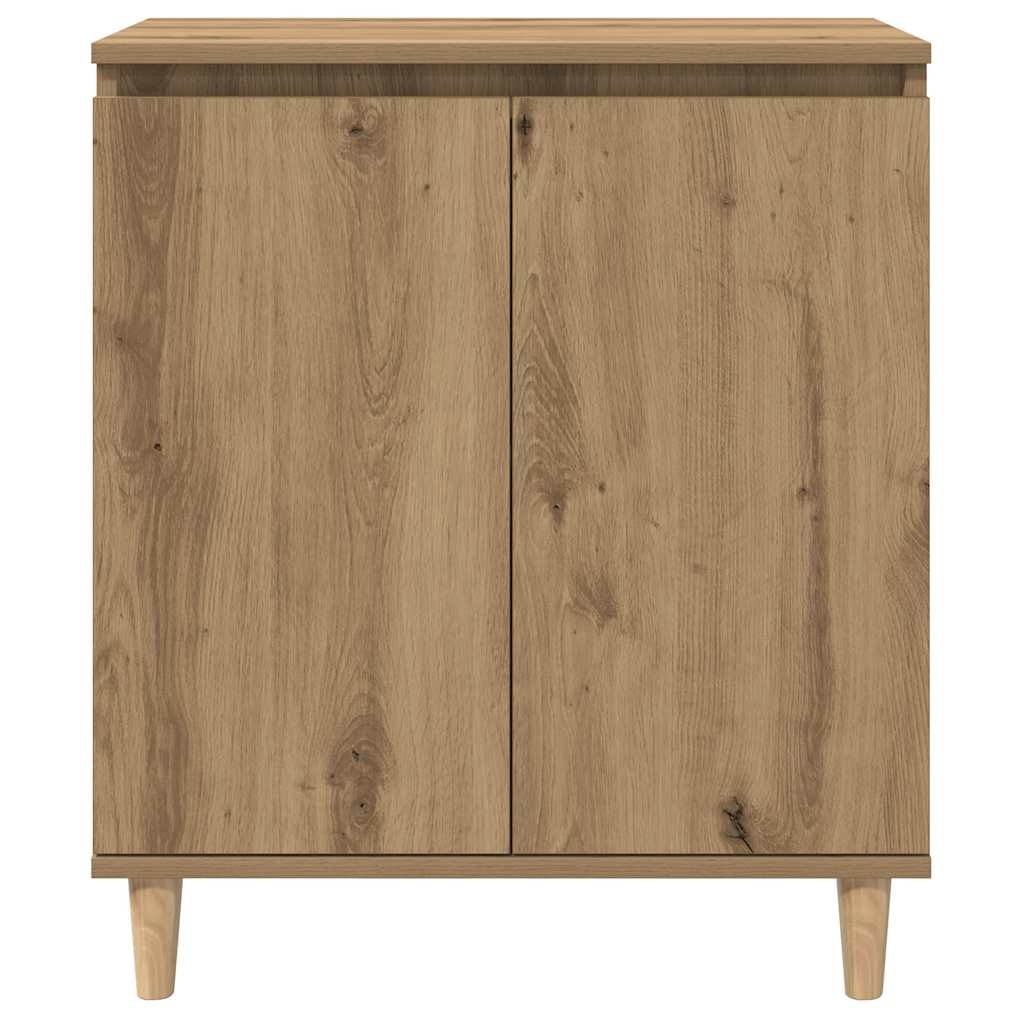 VidaXL Dressoir 60x35x70 cm bewerkt hout artisanaal eikenkleur