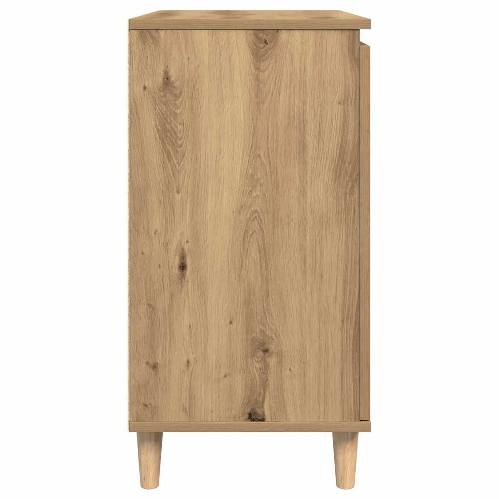 VidaXL Dressoir 60x35x70 cm bewerkt hout artisanaal eikenkleur