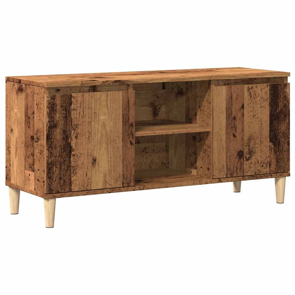 VidaXL Tv-meubel 102x35x50 cm bewerkt hout oud houtkleurig