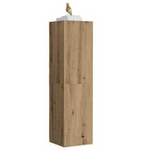 VidaXL Tv-meubel 30,5x30x110 cm bewerkt hout artisanaal eikenkleur