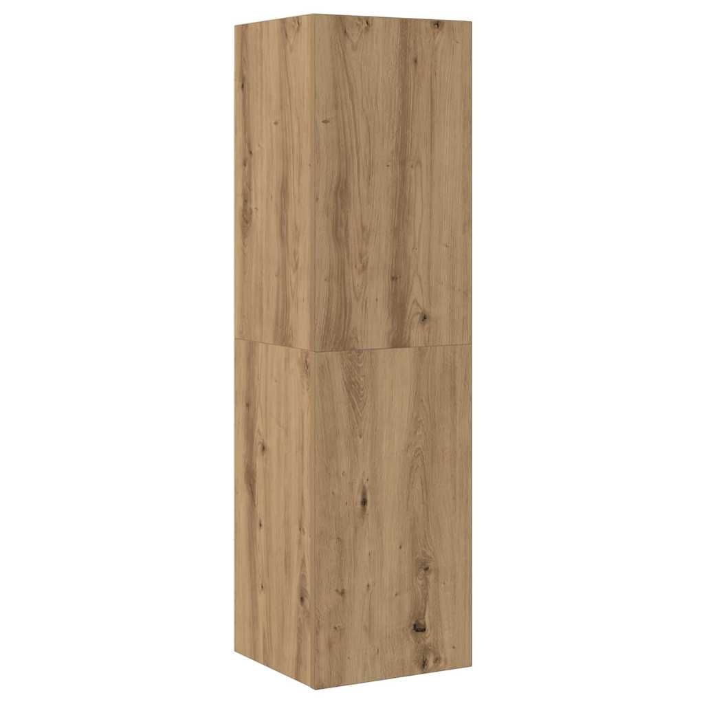 VidaXL Tv-meubel 30,5x30x110 cm bewerkt hout artisanaal eikenkleur