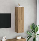 VidaXL Tv-meubel 30,5x30x110 cm bewerkt hout artisanaal eikenkleur