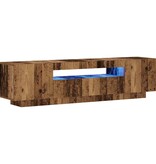VidaXL Tv-meubel met LED 160x35x40 cm bewerkt hout oud hout