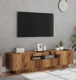 VidaXL Tv-meubel met LED 160x35x40 cm bewerkt hout oud hout
