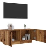 VidaXL Tv-meubel 100x35x40 cm bewerkt hout oud houtkleurig