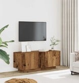 VidaXL Tv-meubel 100x35x40 cm bewerkt hout oud houtkleurig
