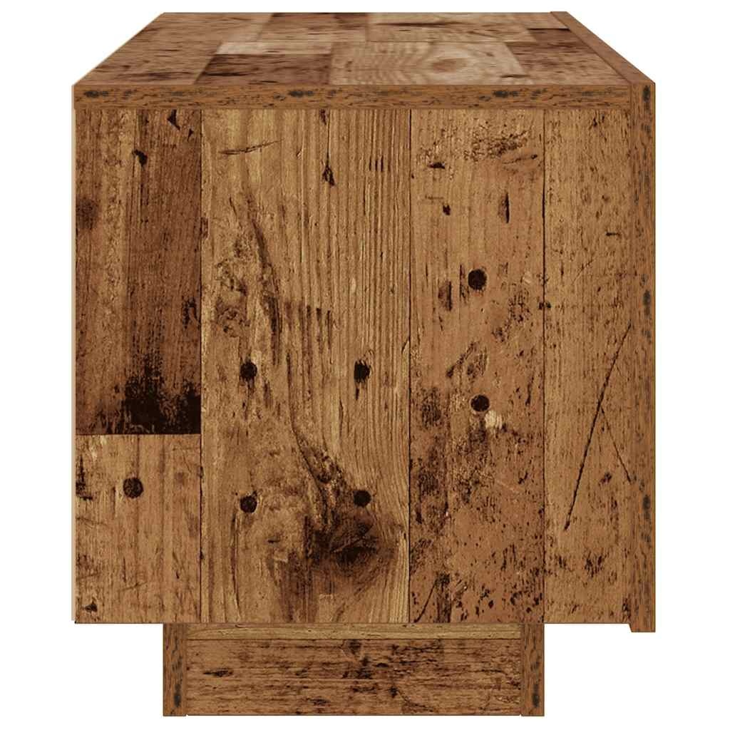 VidaXL Tv-meubel 100x35x40 cm bewerkt hout oud houtkleurig