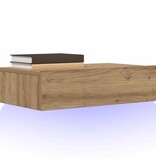 VidaXL Tv-meubel met LED 60x35x15,5 cm artisanaal eikenkleur