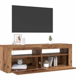 VidaXL Tv-meubel met LED 120x35x40 cm bewerkt hout oud hout