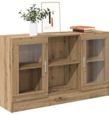 VidaXL Dressoir 120x30,5x70 cm bewerkt hout artisanaal eikenkleurig