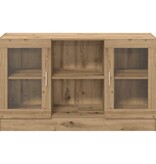 VidaXL Dressoir 120x30,5x70 cm bewerkt hout artisanaal eikenkleurig