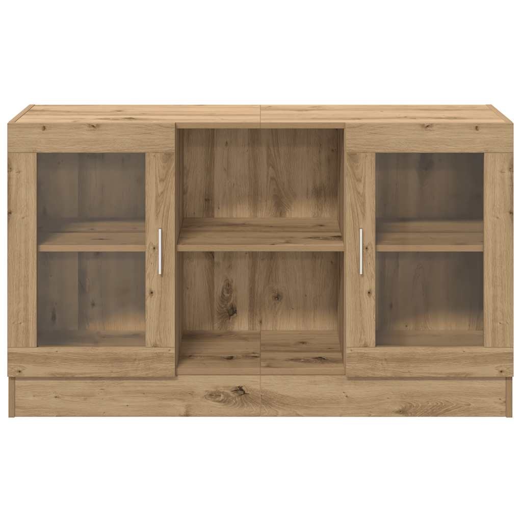 VidaXL Dressoir 120x30,5x70 cm bewerkt hout artisanaal eikenkleurig