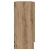VidaXL Dressoir 120x30,5x70 cm bewerkt hout artisanaal eikenkleurig