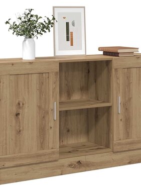 VidaXL Dressoir 120x30,5x70 cm bewerkt hout artisanaal eikenkleurig