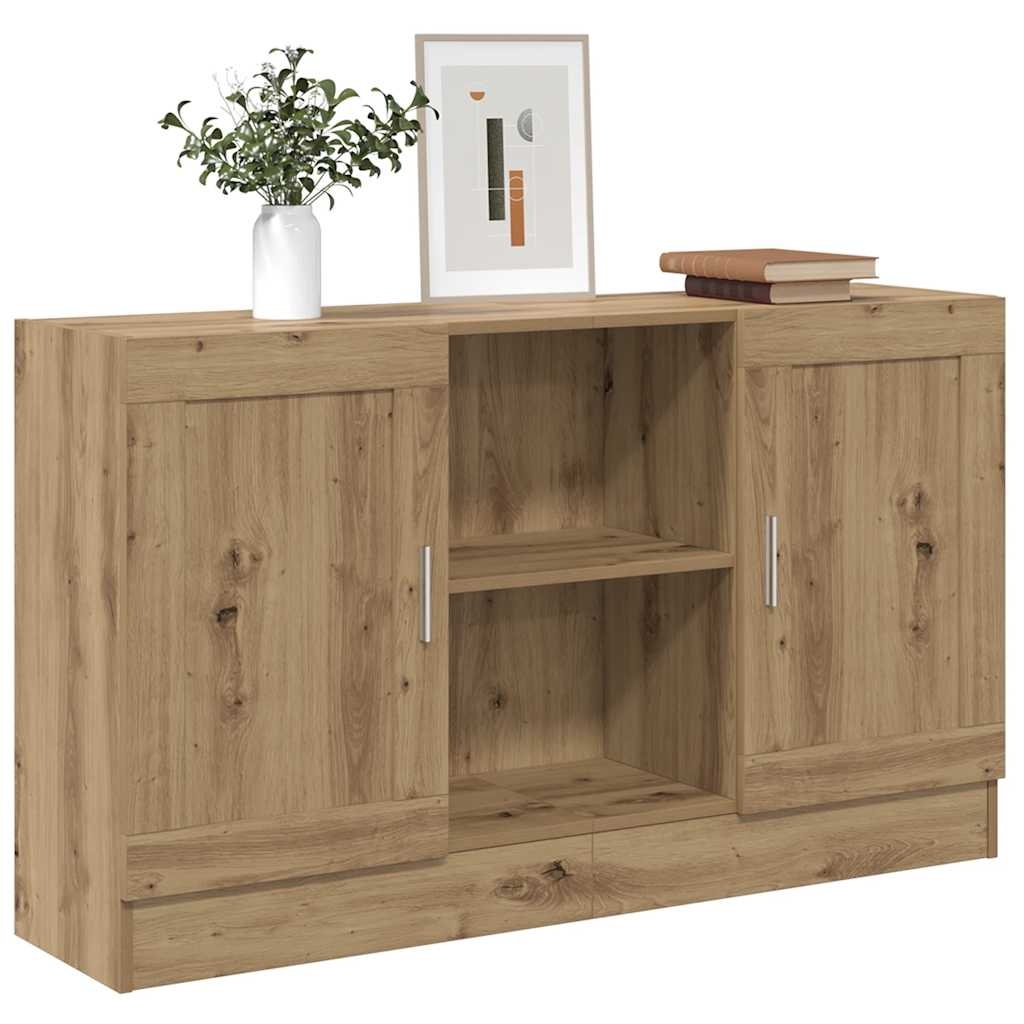 VidaXL Dressoir 120x30,5x70 cm bewerkt hout artisanaal eikenkleurig